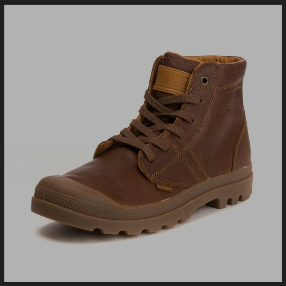 Palladium Tan Leather Men's Boots